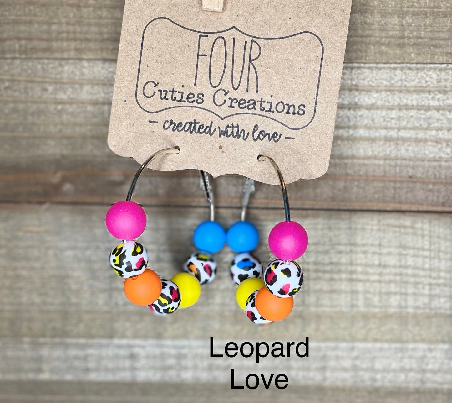 Beaded Hoop Earrings