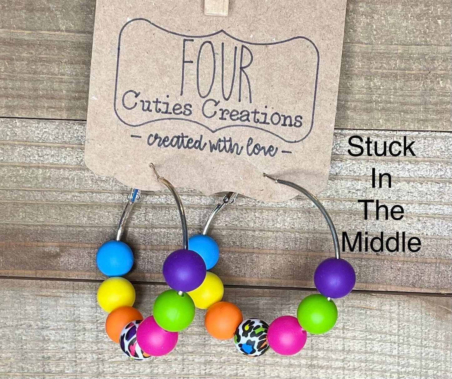Beaded Hoop Earrings
