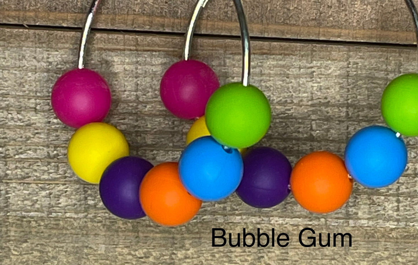 Beaded Hoop Earrings