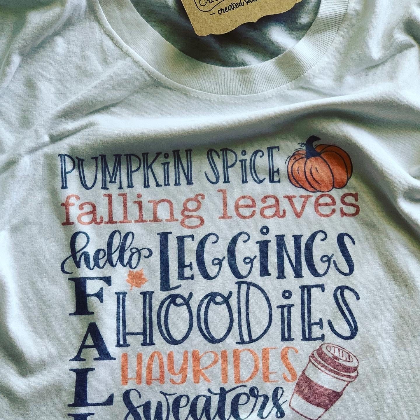 Fall Word Art Tee