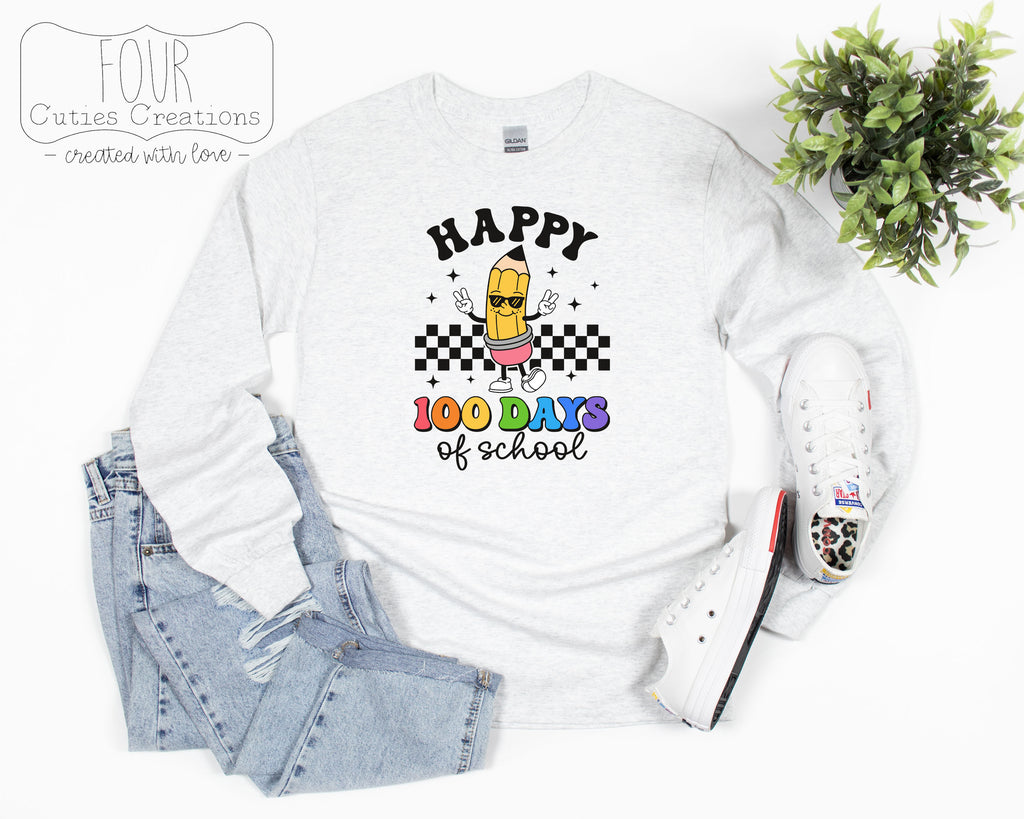 100 Days of School Girl & Boy Pencil Shirt